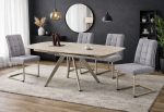 LUCAS трапезна разтегателна маса - бял травертин