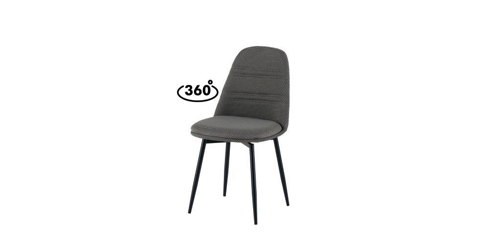 К 373 - тъмно сив(1) Трапезен стол К 373 - тъмно сив - Image 1